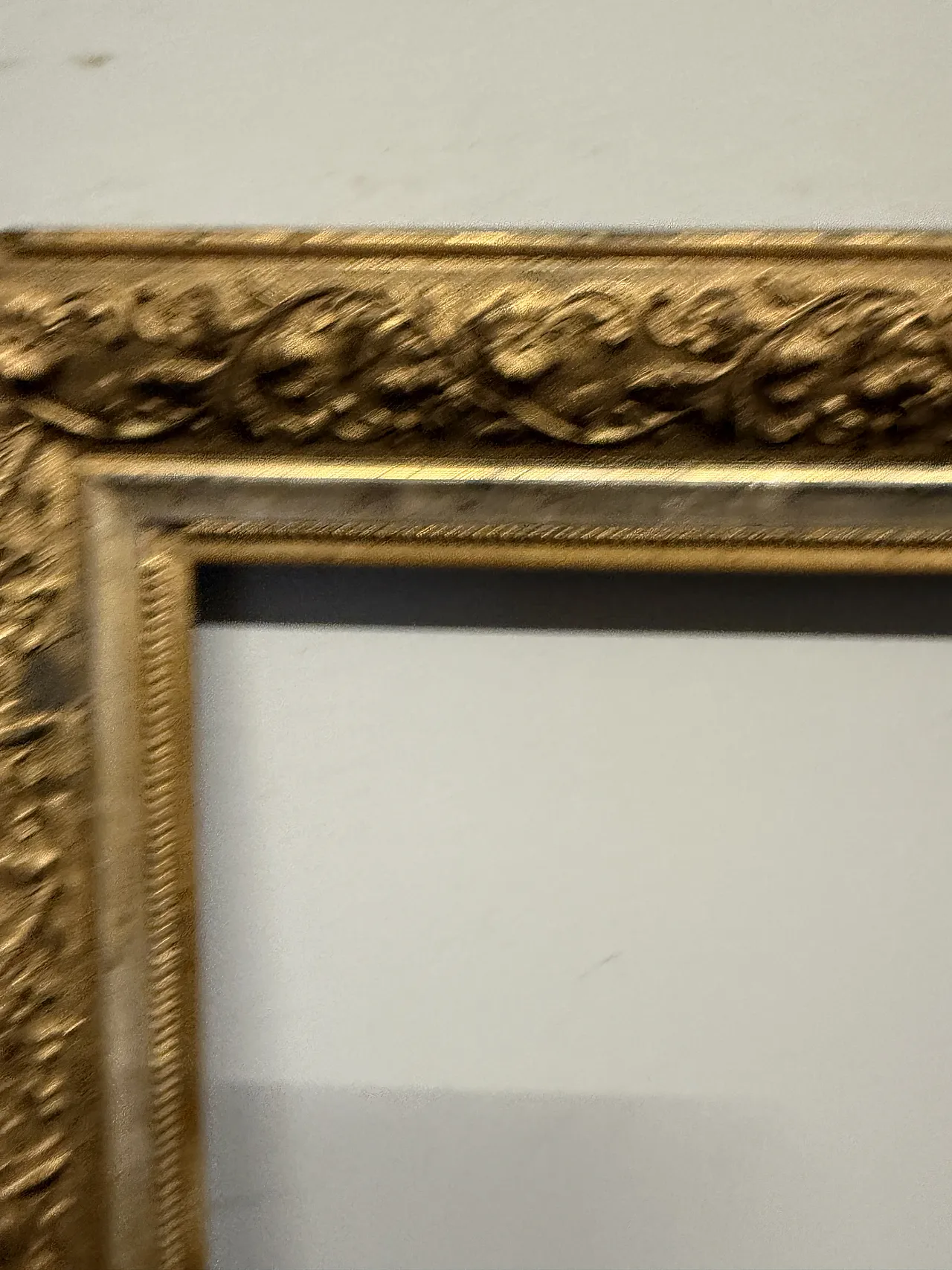 French golden frame, silver wire tablet, 19th century 2