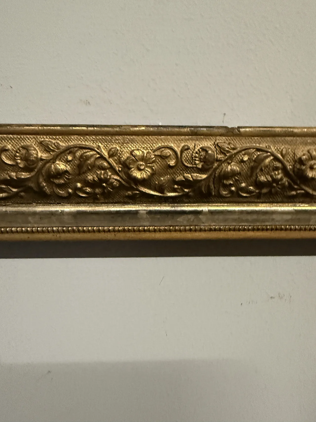 French golden frame, silver wire tablet, 19th century 4