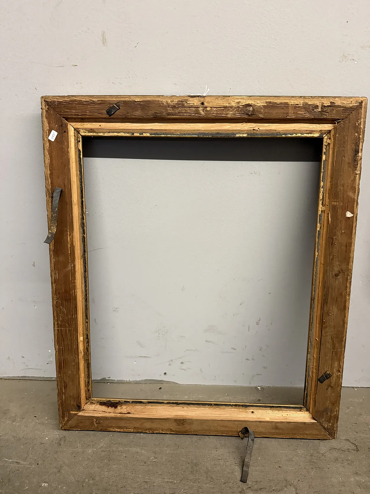 French golden frame, silver wire tablet, 19th century 7