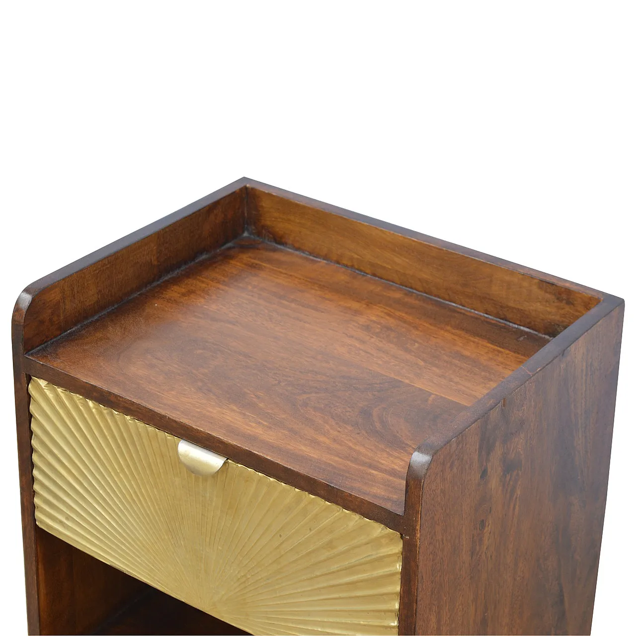 Manila gold one drawer bedside, 2000s 6