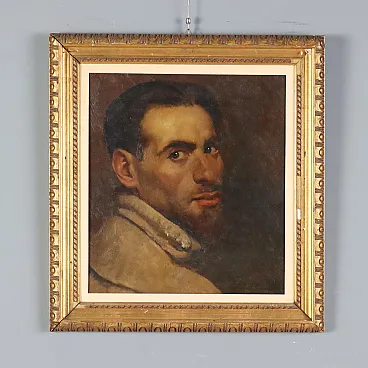 Painting by Giulio Vito Musitelli, self-portrait, 1920s