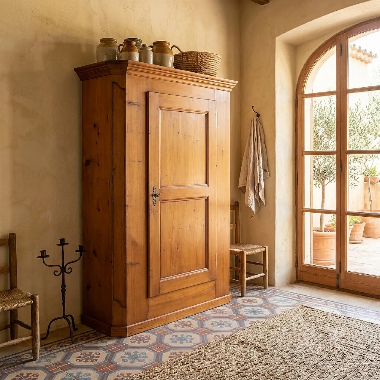Larch wardrobe, mid-19th century 2