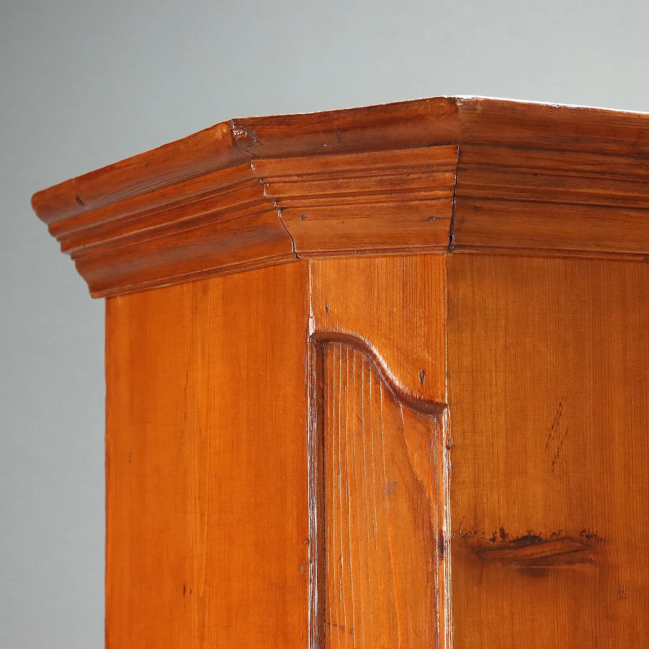 Larch wardrobe, mid-19th century 6