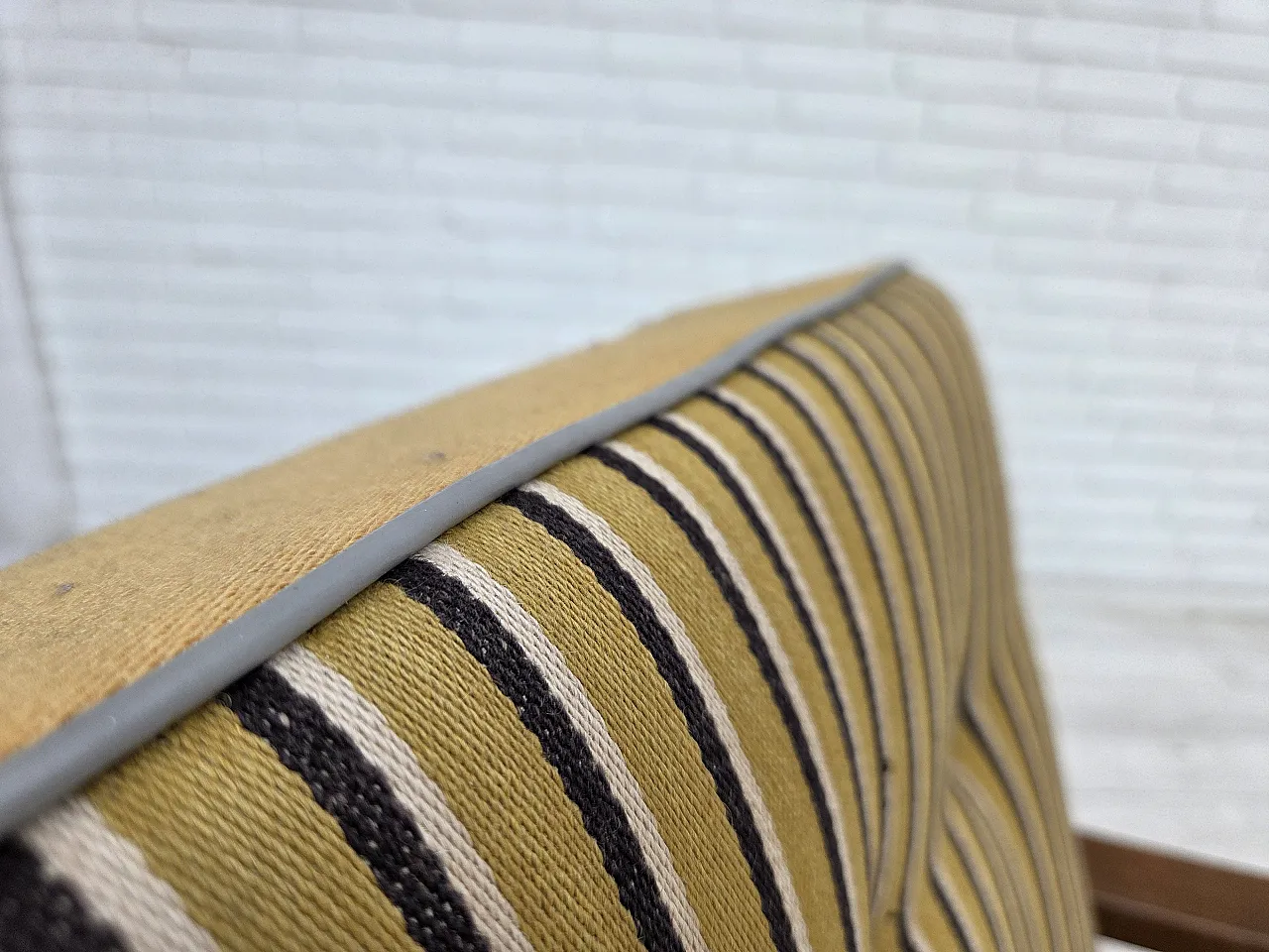 1960s, Danish armchair, furniture wool, beech wood. 7