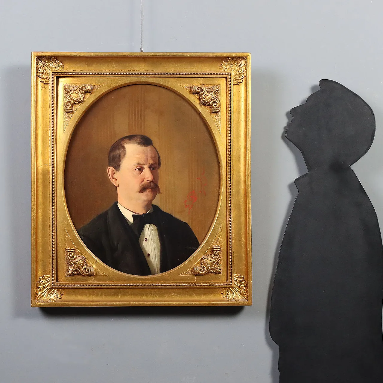Male portrait, oil on canvas, late 19th century 2