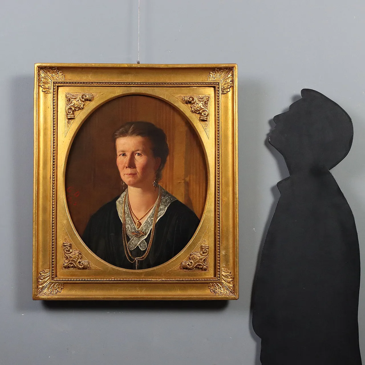 Female portrait, oil on canvas, late 19th century 2