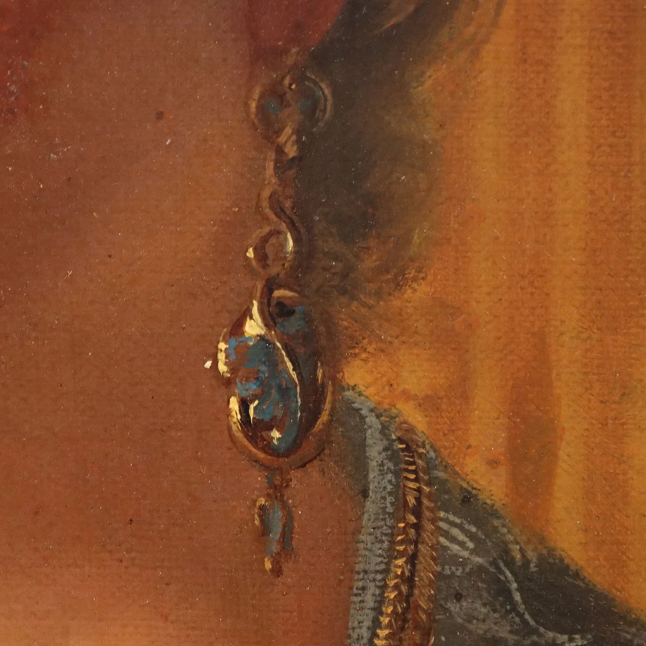 Female portrait, oil on canvas, late 19th century 5