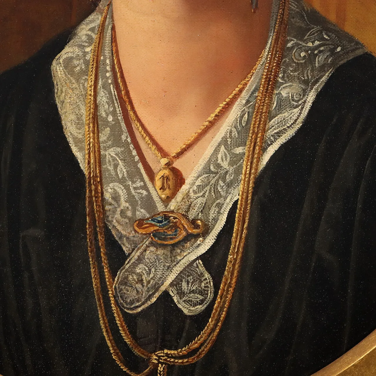 Female portrait, oil on canvas, late 19th century 6