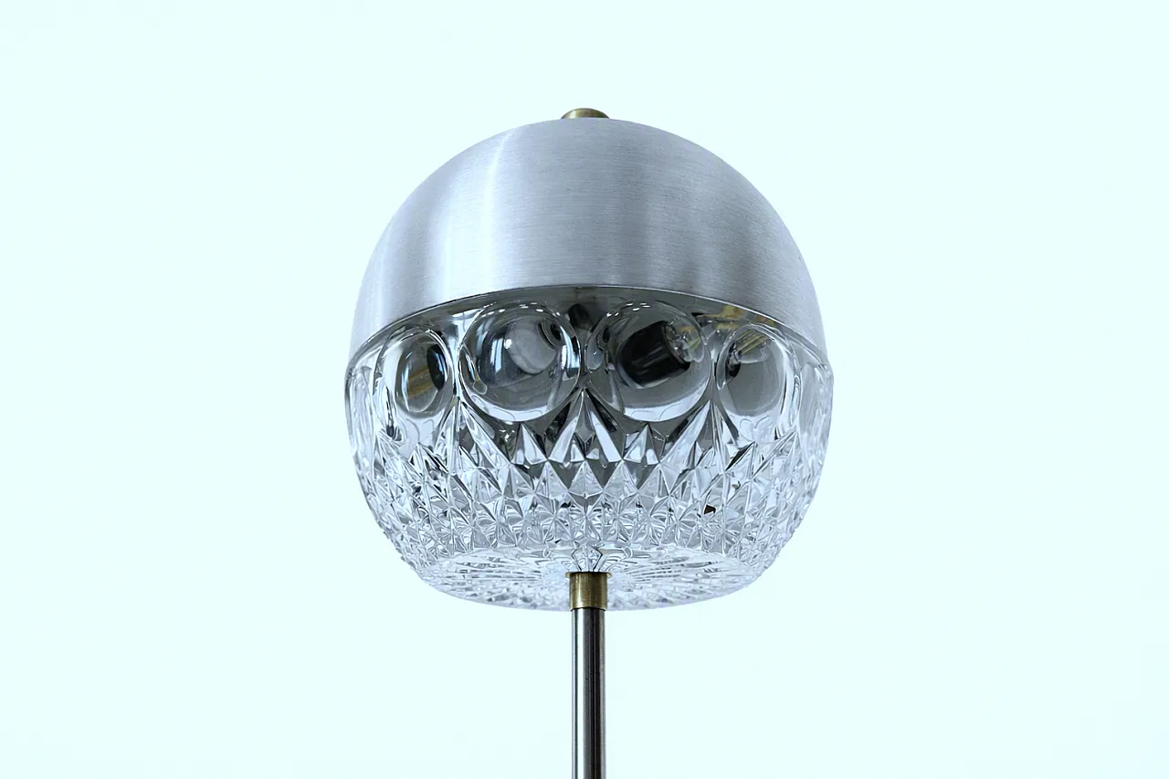 Table Lamp in crystal, marble and brass, 1960s 16