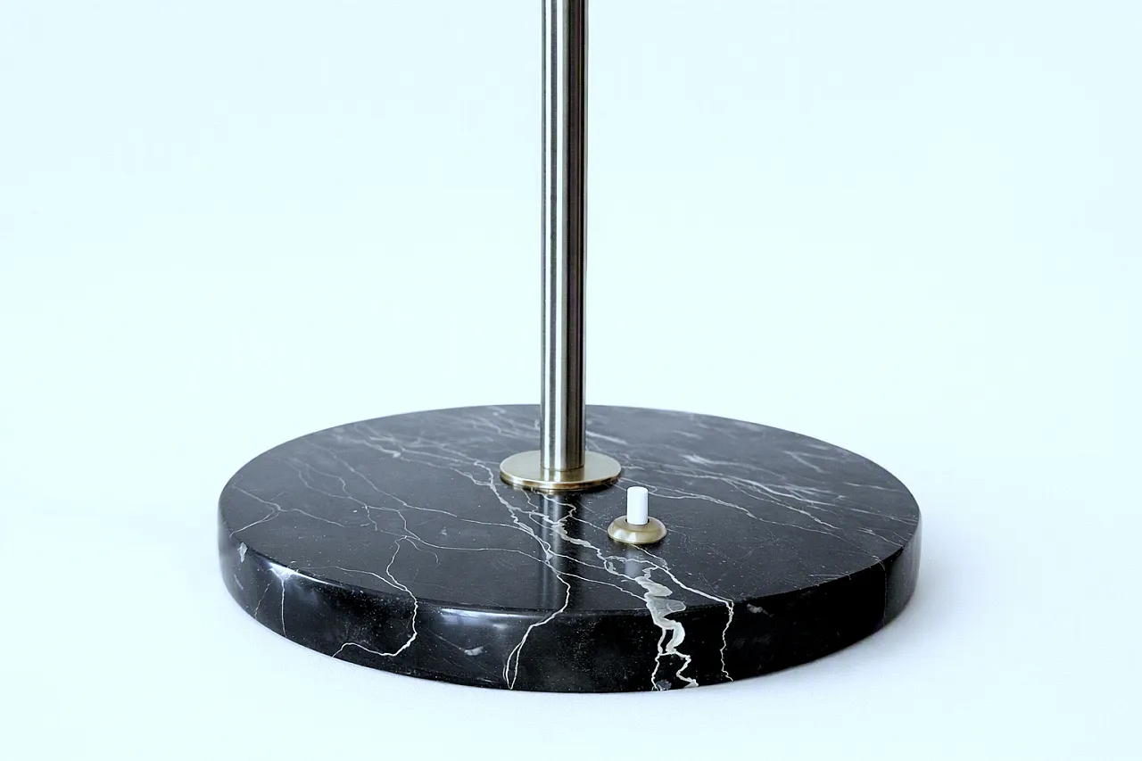 Table Lamp in crystal, marble and brass, 1960s 18