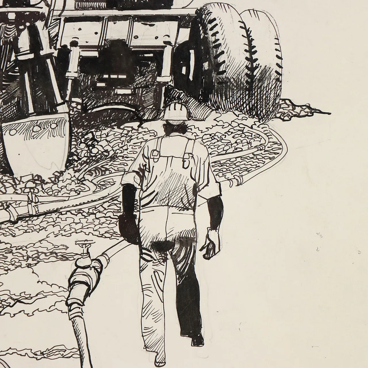 Sergio Toppi, mixed media on paper, 20th century 6