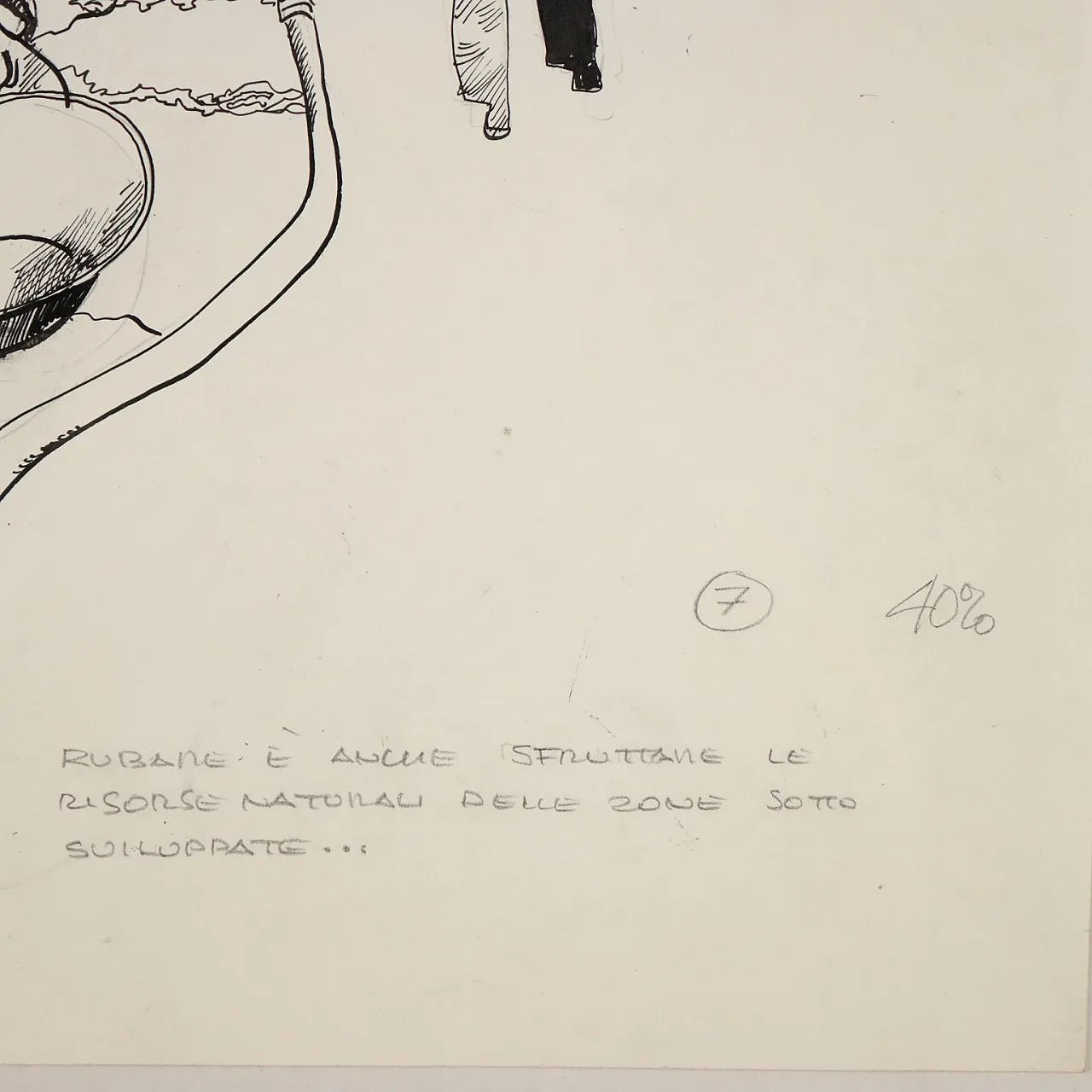 Sergio Toppi, mixed media on paper, 20th century 8