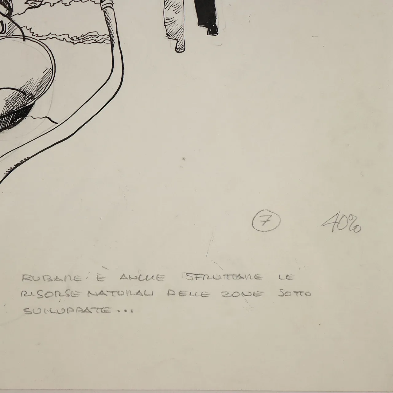 Sergio Toppi, mixed media on paper, 20th century 9