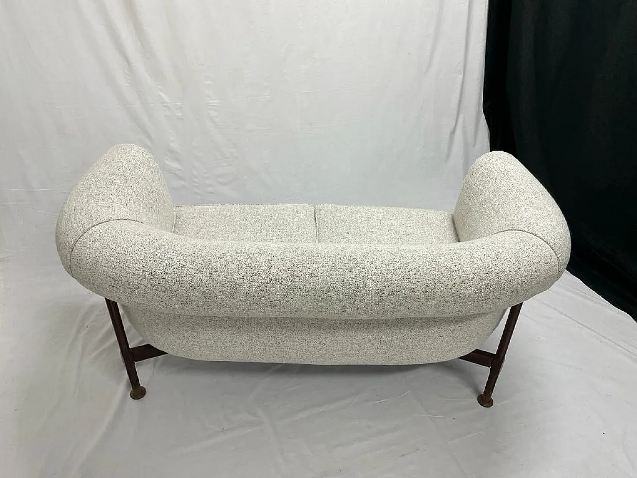 Two-seater sofa palissan structure, 1960s 3