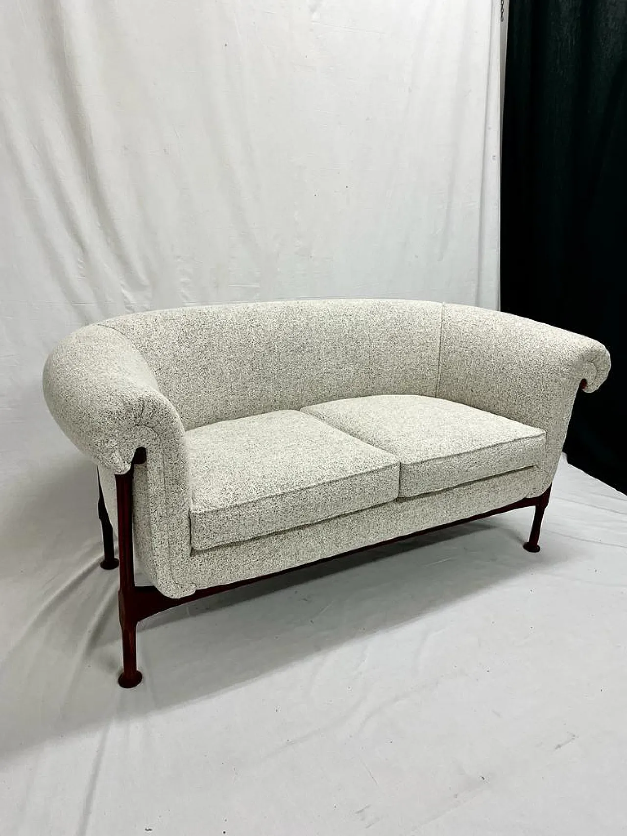 Two-seater sofa palissan structure, 1960s 4