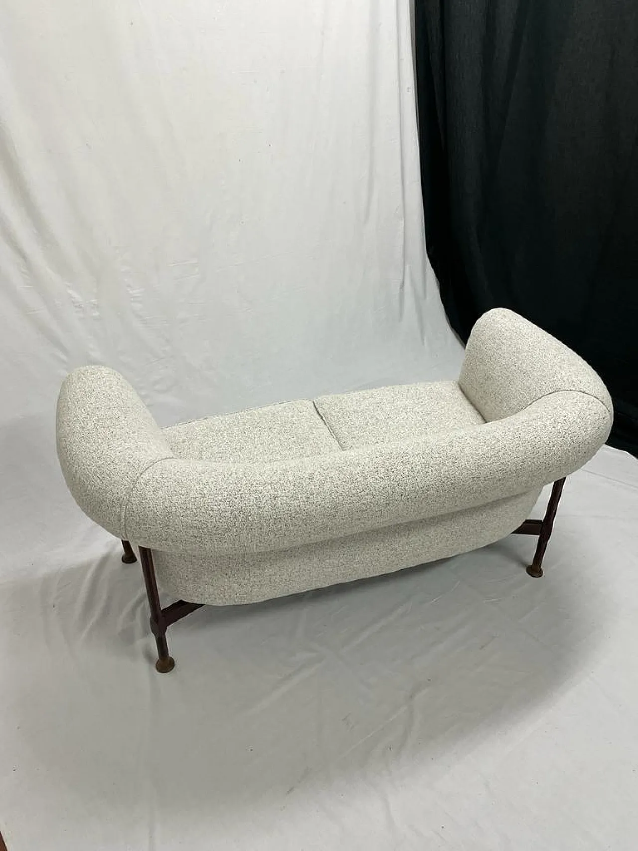 Two-seater sofa palissan structure, 1960s 5
