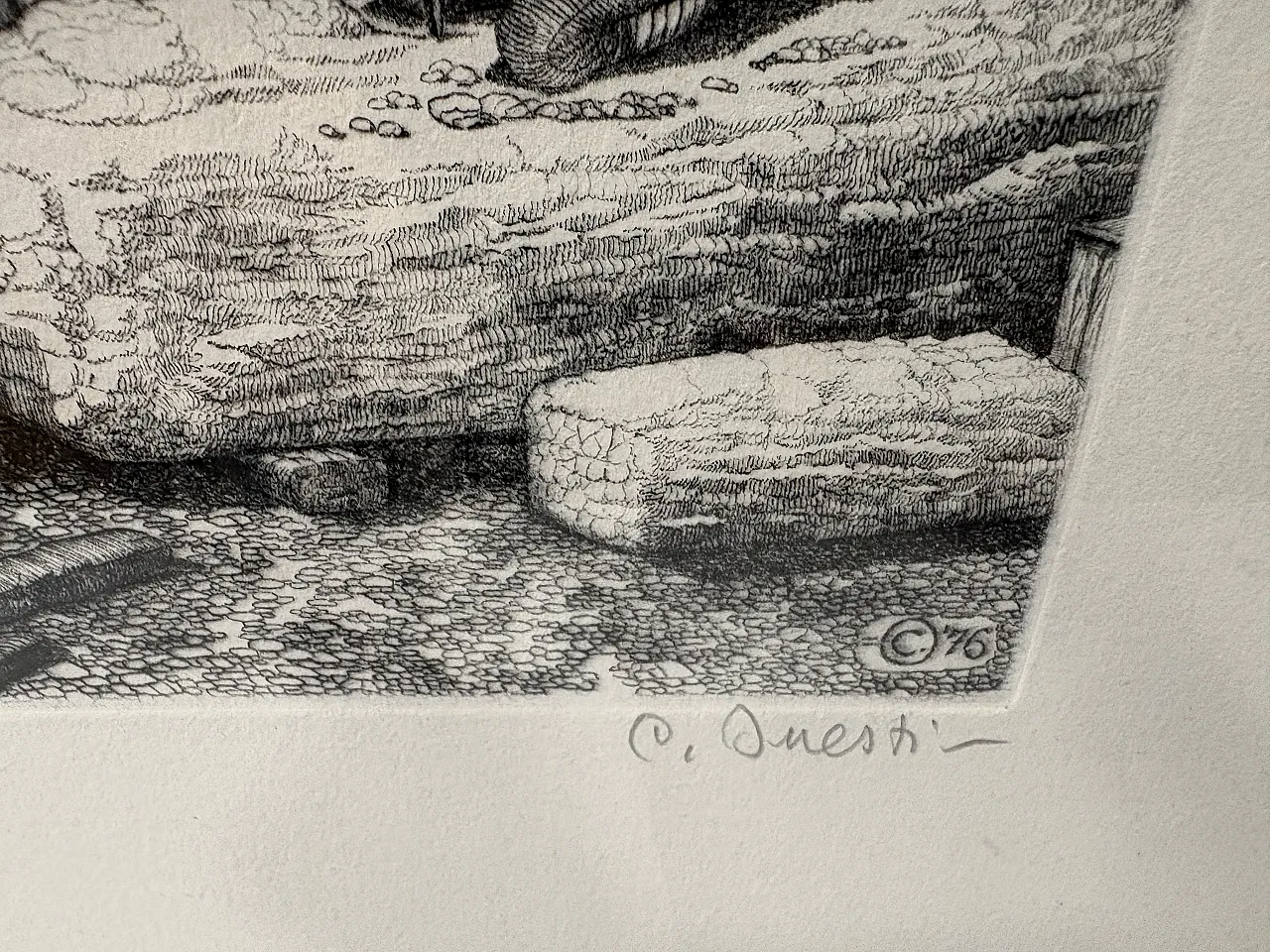 Quadro opera di Clario Onesti, anni '70 3