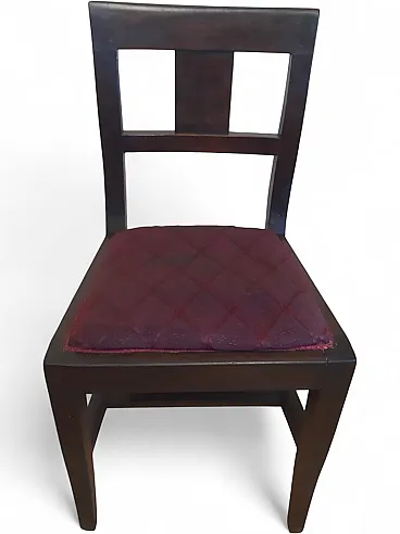 Directoire Style Chair in Walnut Wood, early 19th century