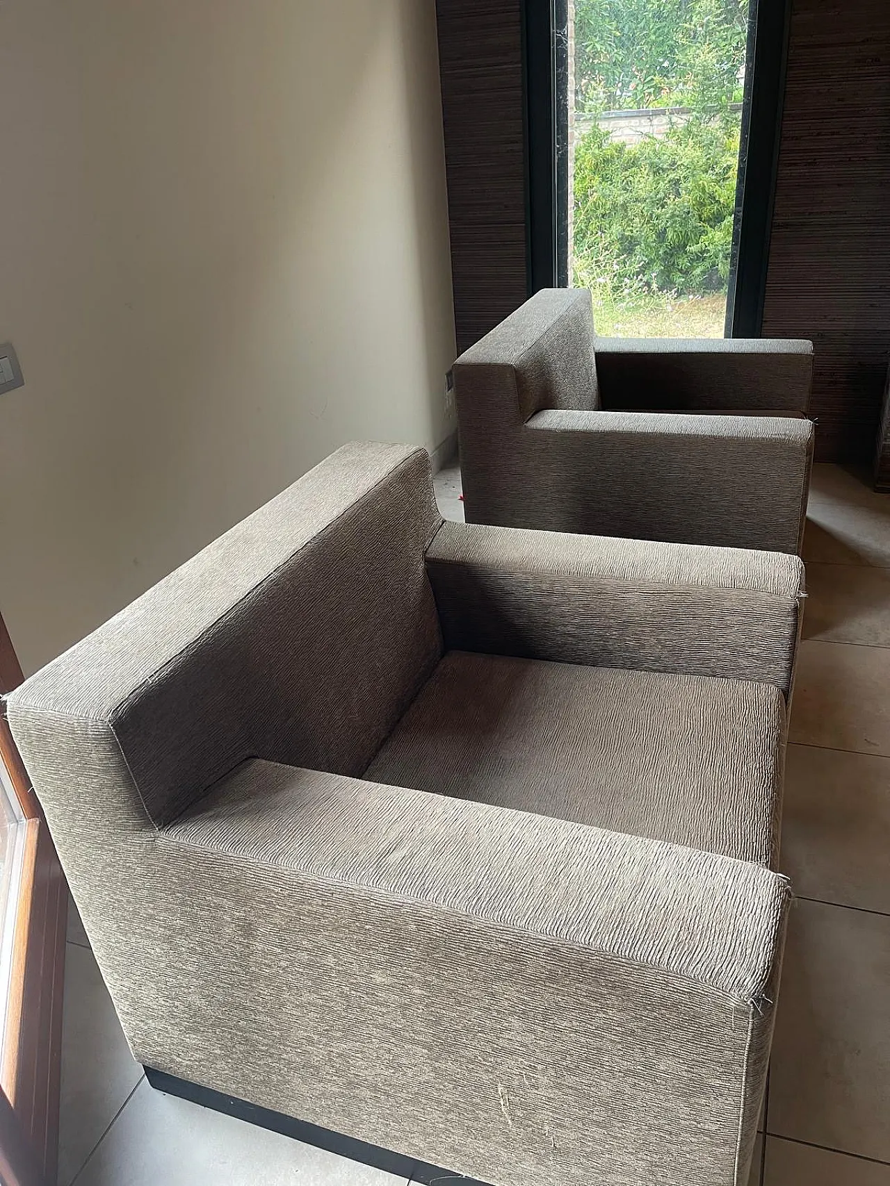 4 Poltrone lounge geometriche Armani/Casa, anni 2000 3