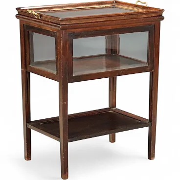 Walnut display table, 19th century
