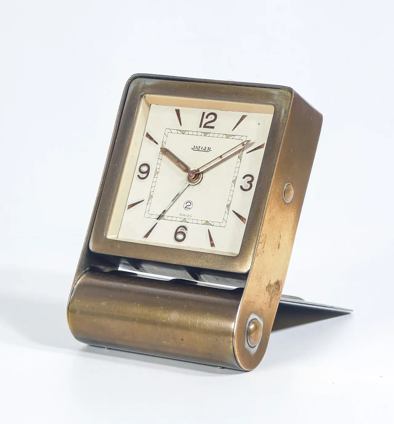 JAEGER travel alarm clock, early 20th century 4