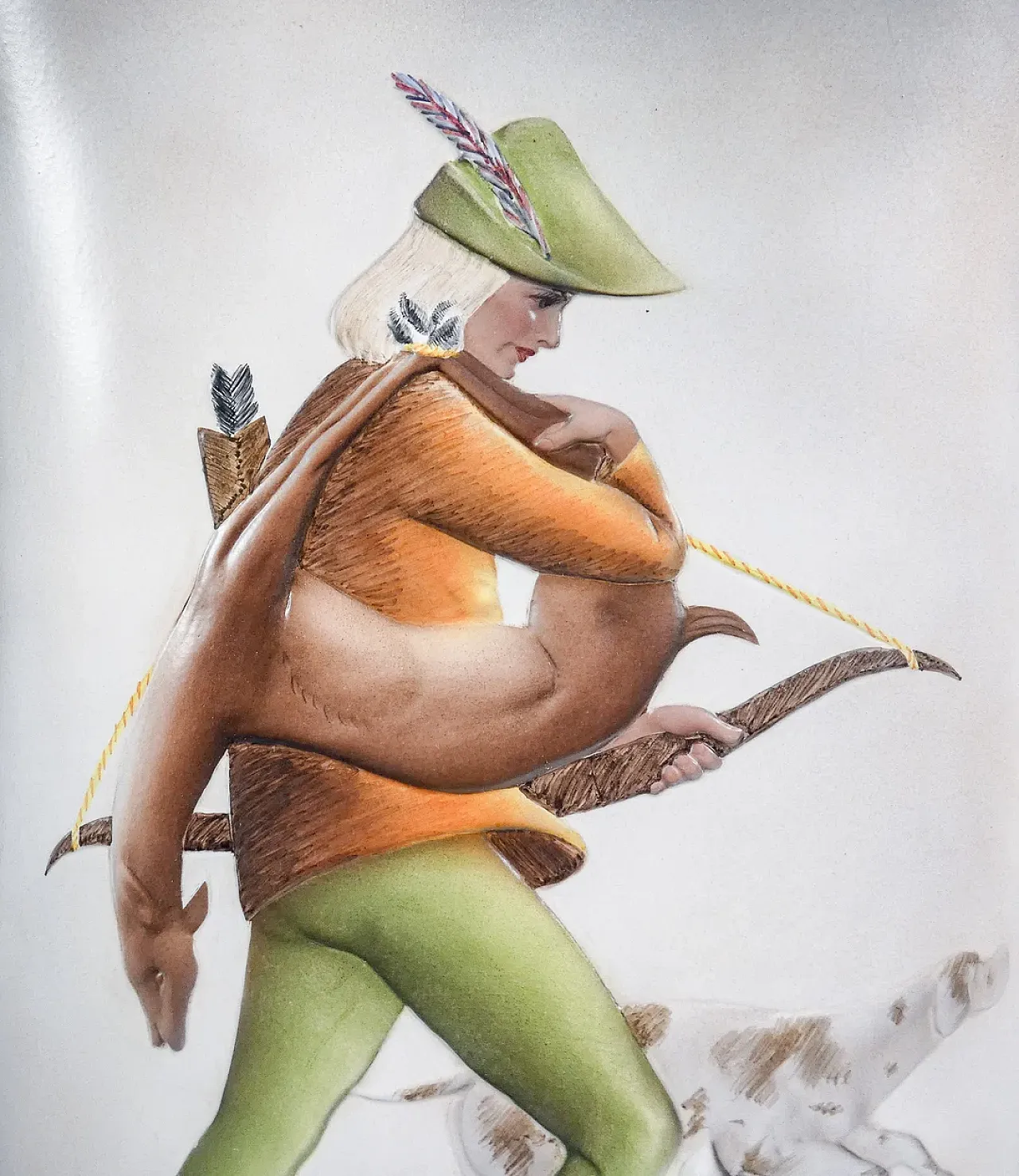CIA ceramic umbrella stand Manna, Robin Hood, 1950s 3