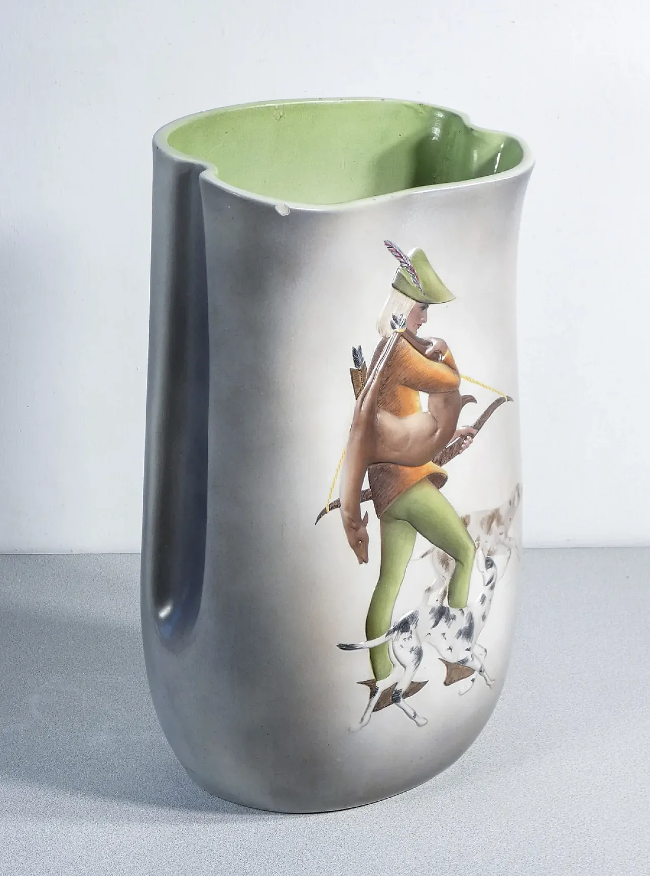 CIA ceramic umbrella stand Manna, Robin Hood, 1950s 5