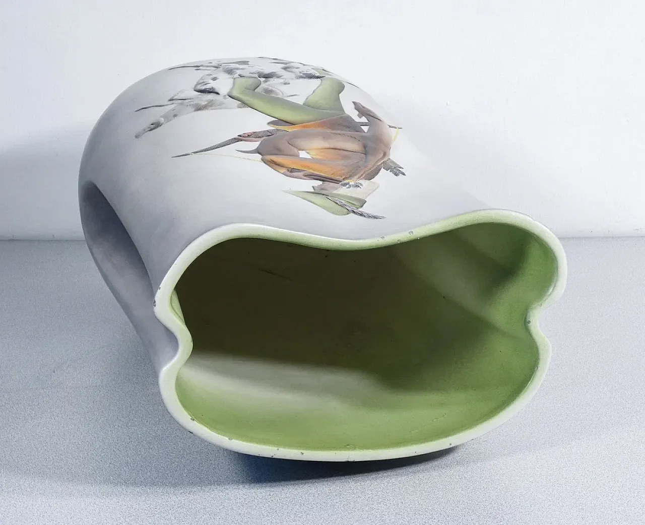 CIA ceramic umbrella stand Manna, Robin Hood, 1950s 10