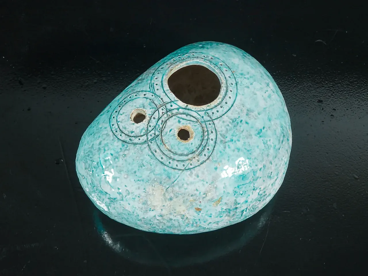 Scultura astratta in ceramica e smalto, anni '70 2