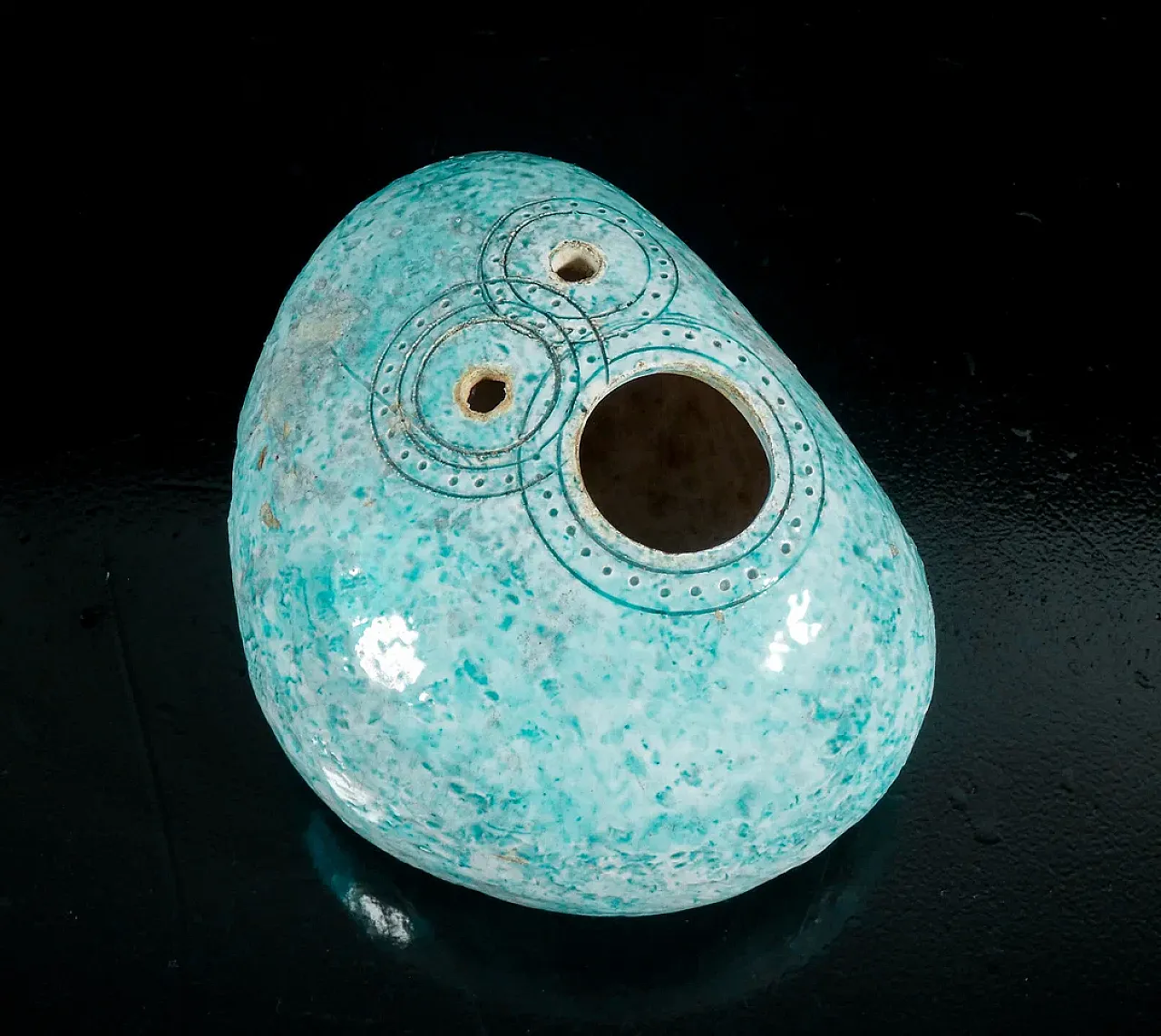 Scultura astratta in ceramica e smalto, anni '70 3