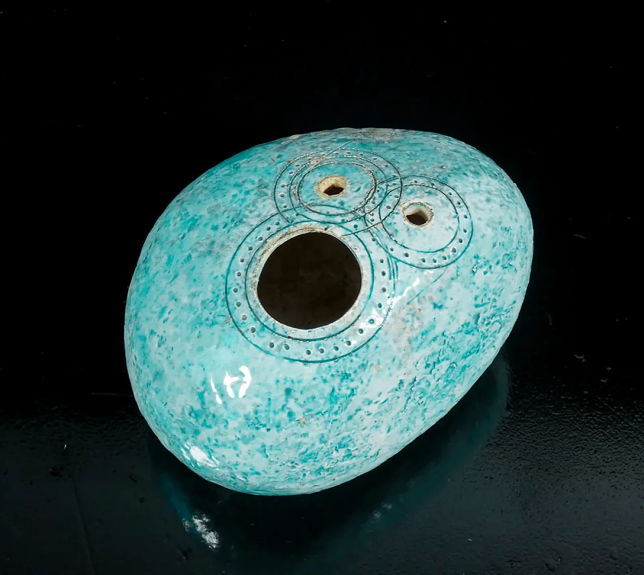 Scultura astratta in ceramica e smalto, anni '70 4