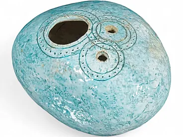 Scultura astratta in ceramica e smalto, anni '70