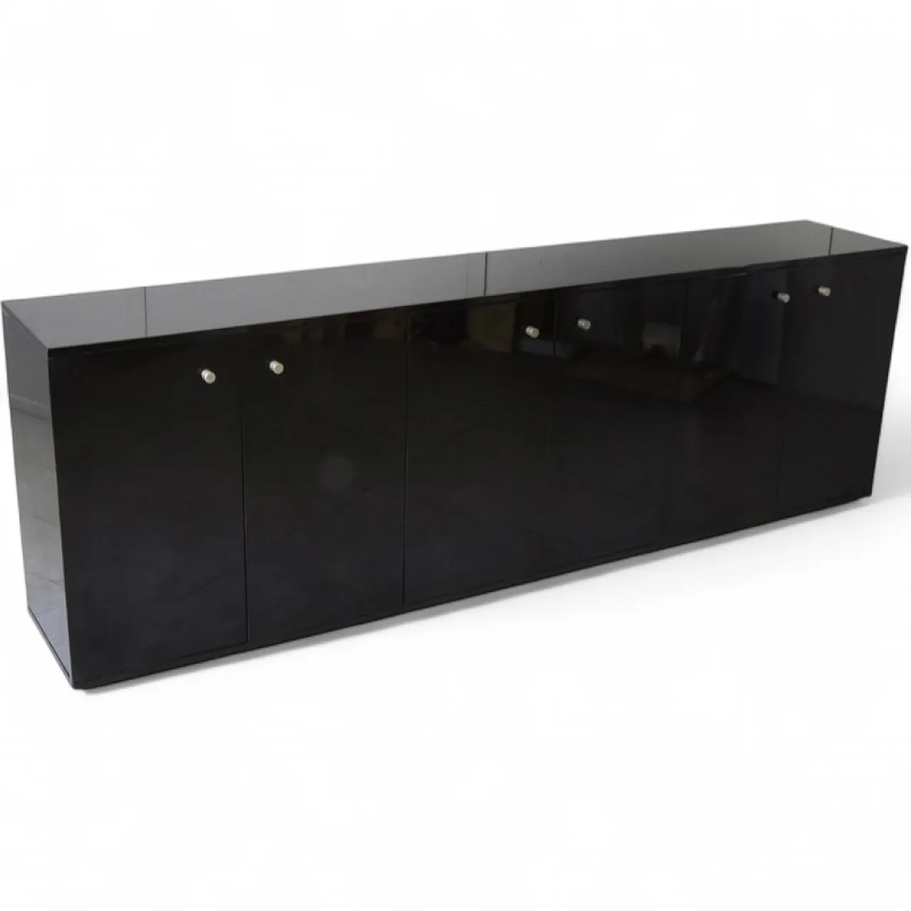 Credenza laccata a sei ante di Eugenio Gerli per Tecno, anni '60 13