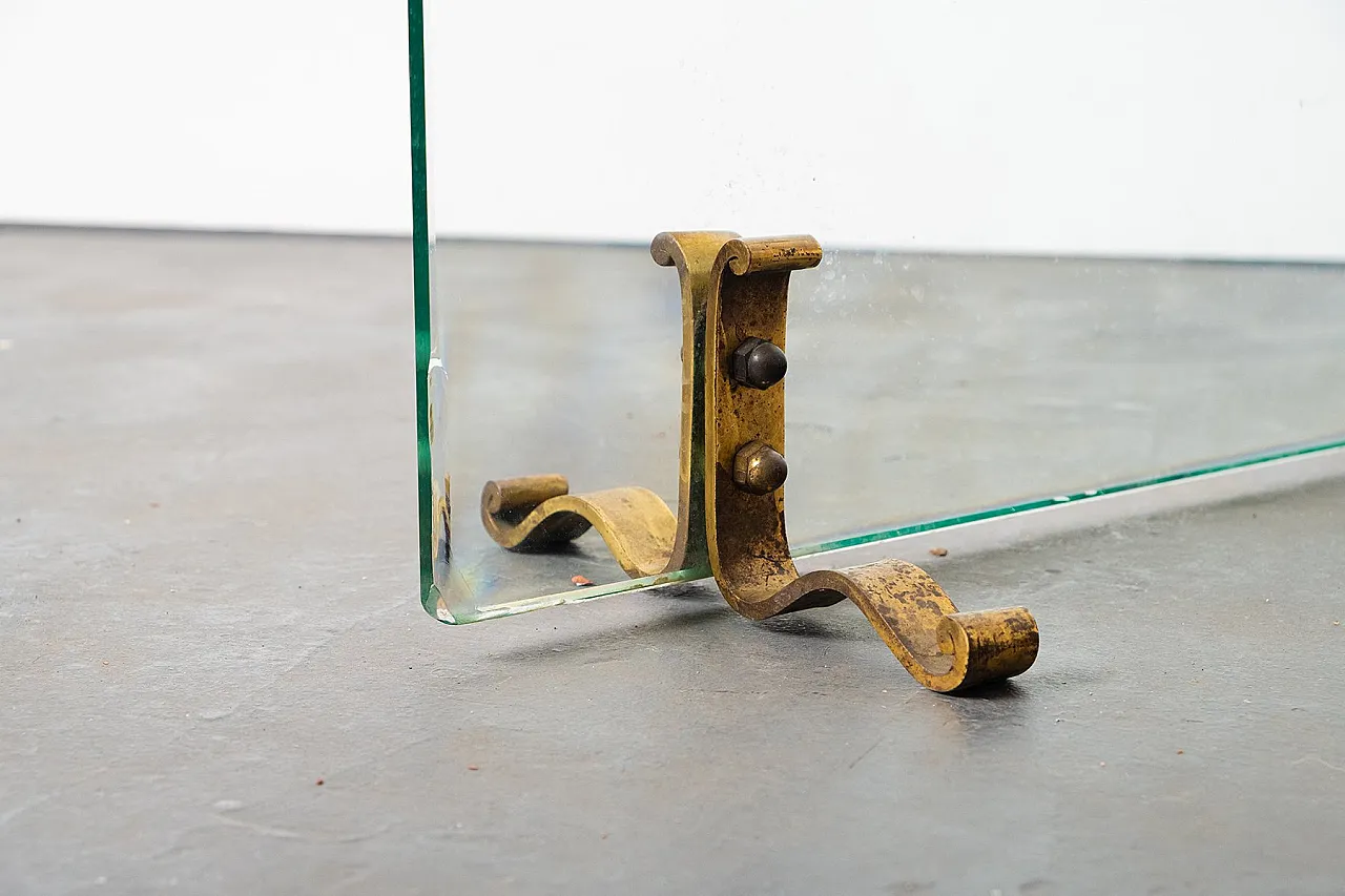 Glass and brass spark guards, 1950s 2