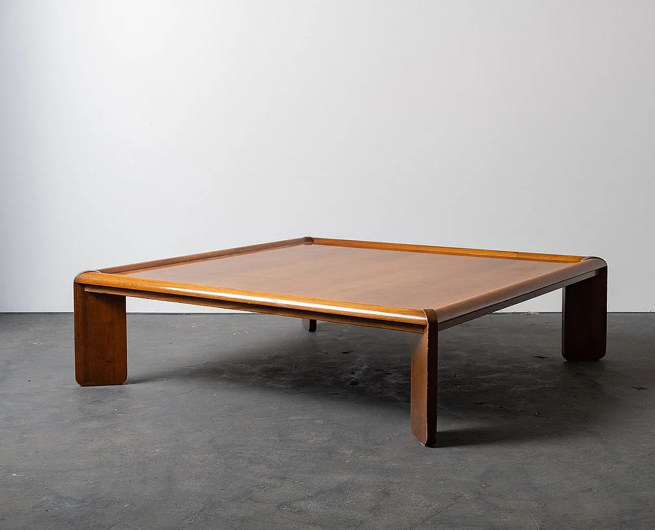 Walnut coffee table, 1970s 4