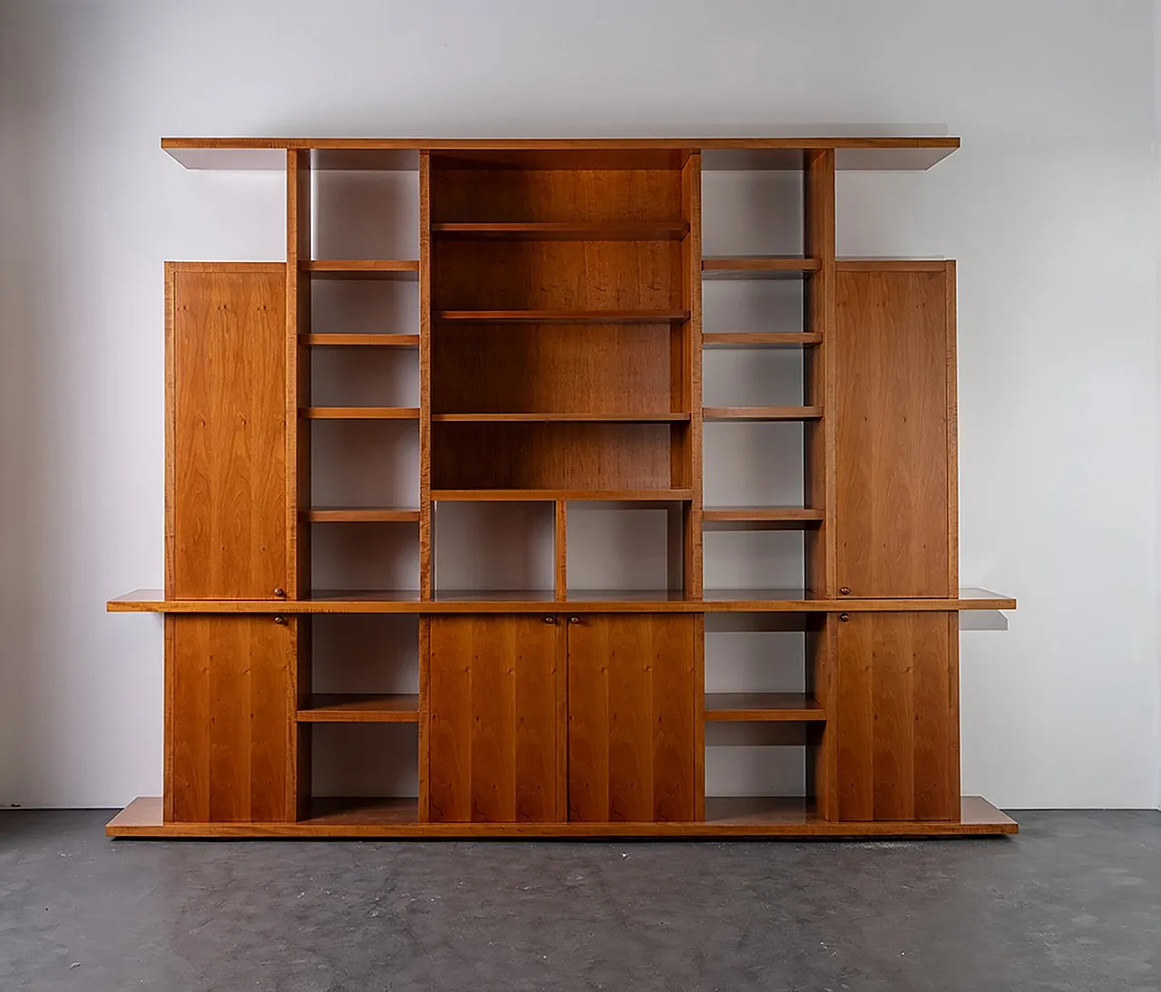 Modern walnut bookcase, 1960s 1