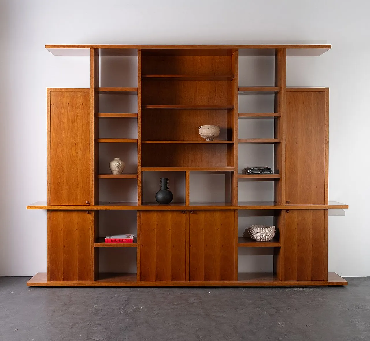 Modern walnut bookcase, 1960s 2