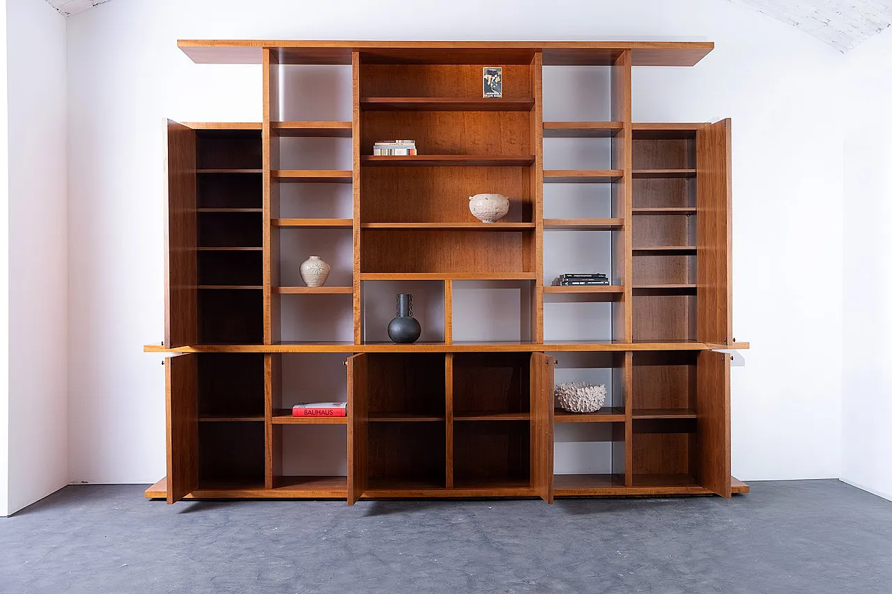 Modern walnut bookcase, 1960s 4
