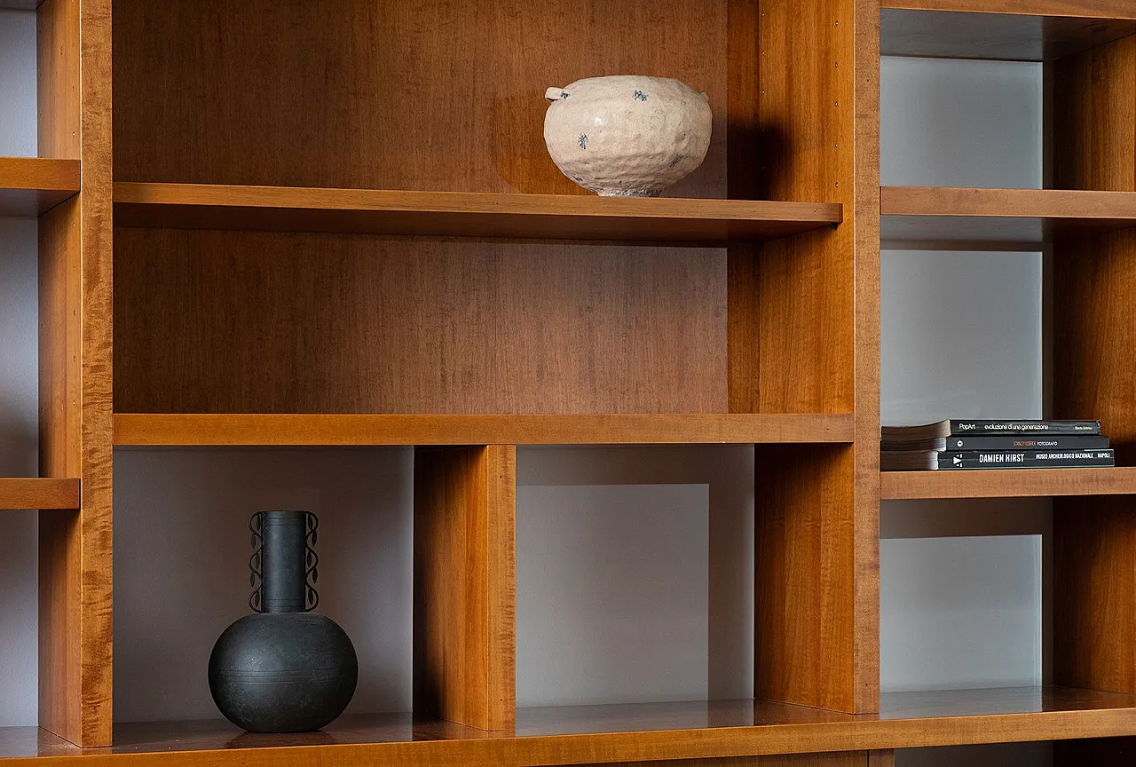 Modern walnut bookcase, 1960s 8