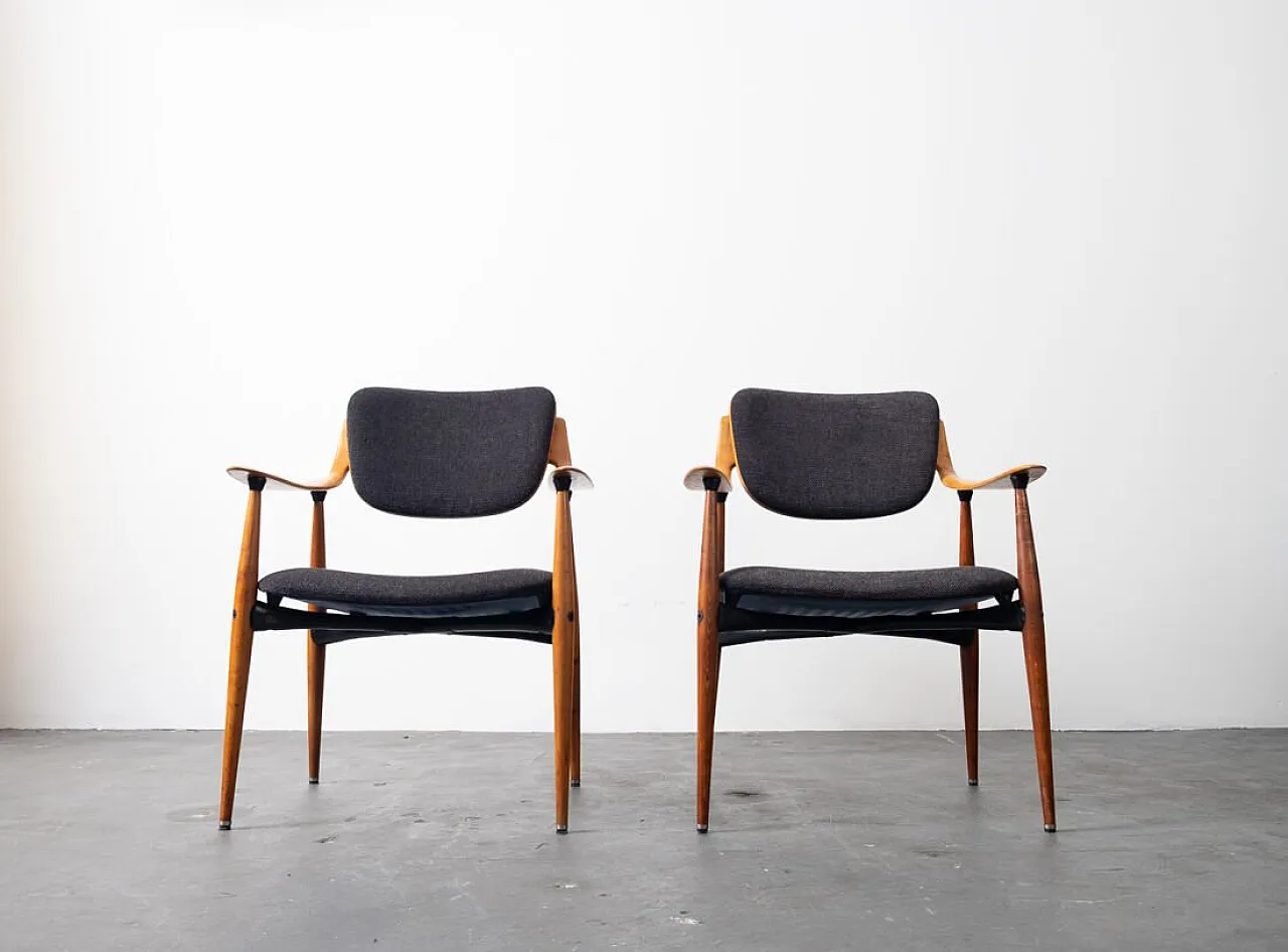 Pair of armchairs by Hagafors, 1960s 1