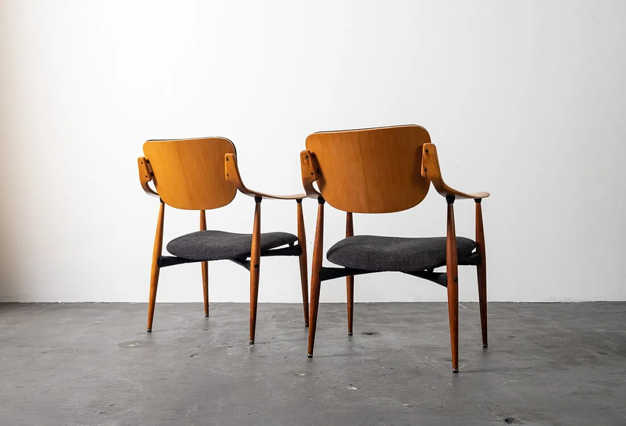 Pair of armchairs by Hagafors, 1960s 3