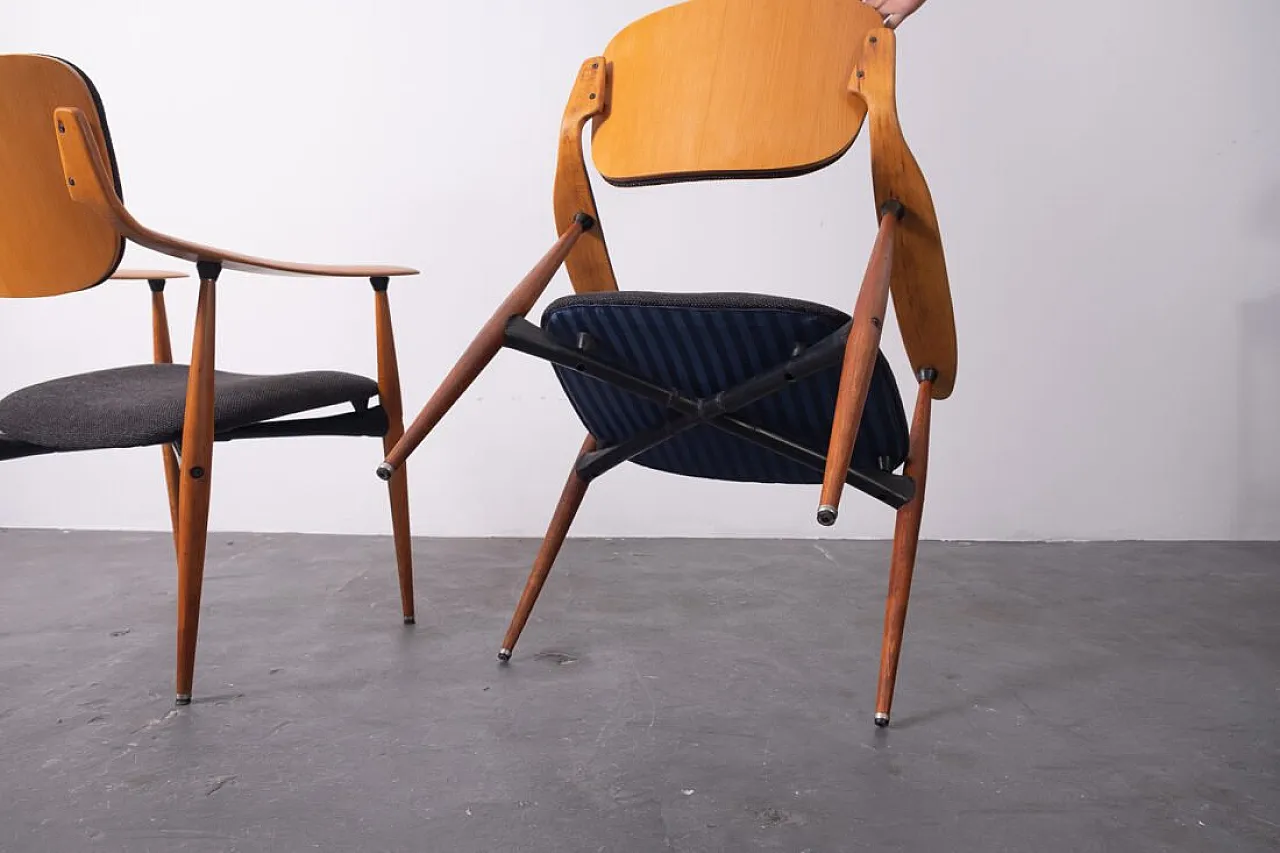 Pair of armchairs by Hagafors, 1960s 4