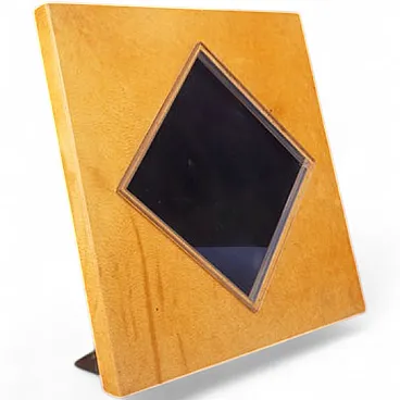 Giorgio Tura parchment and plexiglass photo frame for Tura, 1980s