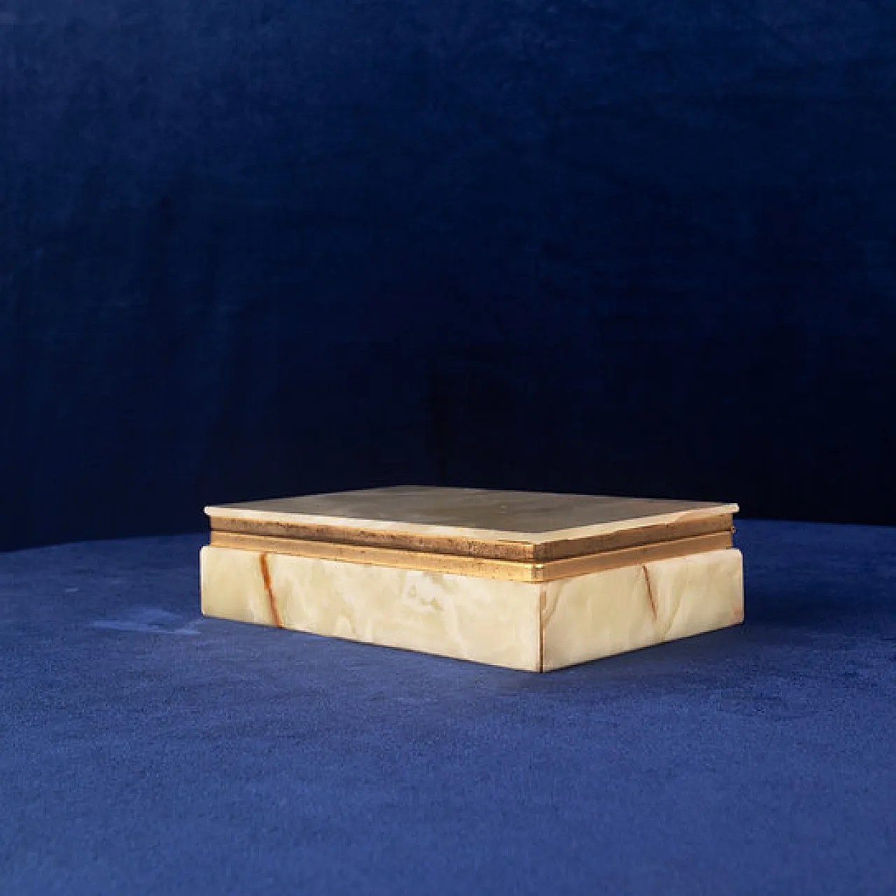 Onyx and brass jewellery box, 1970s 3