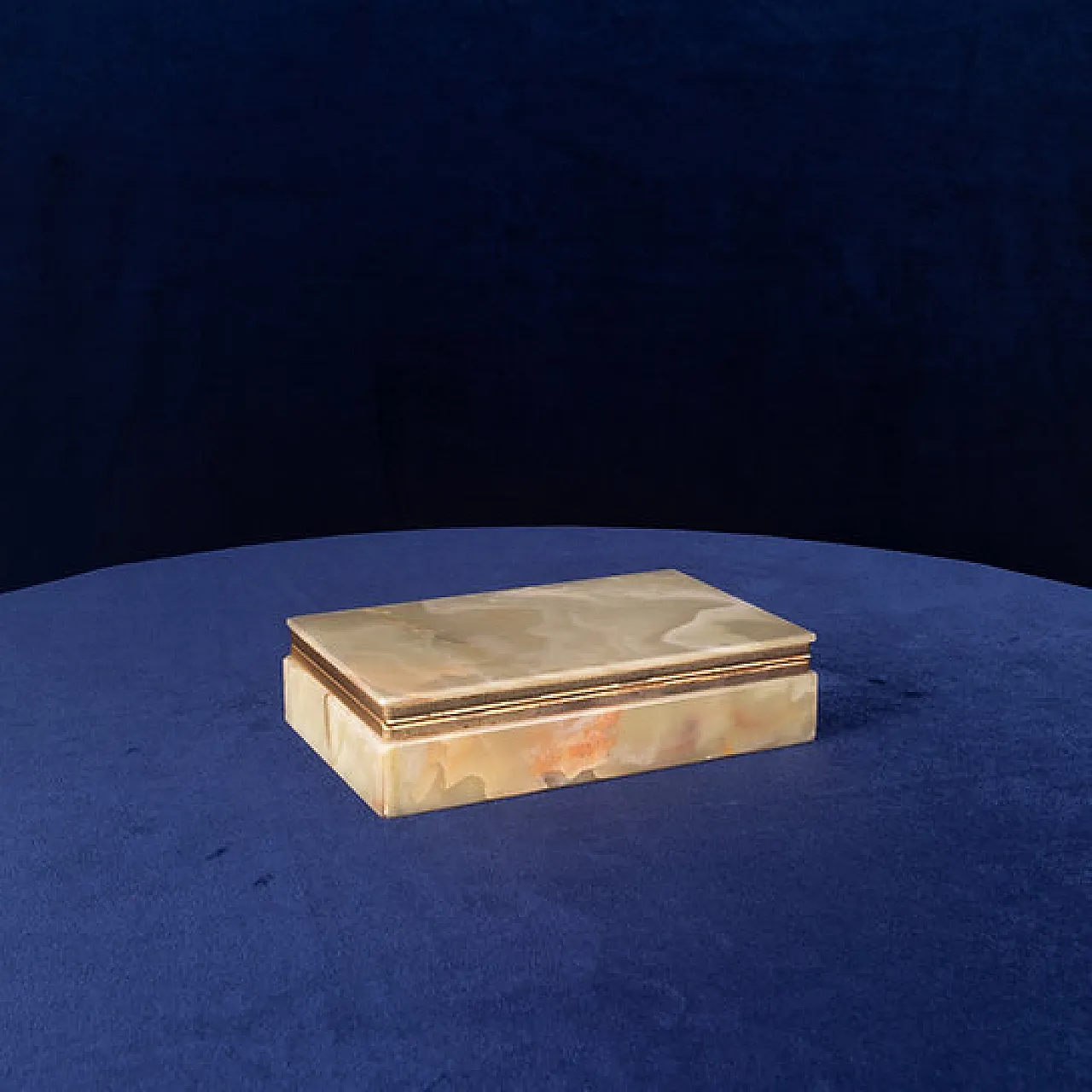 Onyx and brass jewellery box, 1970s 6