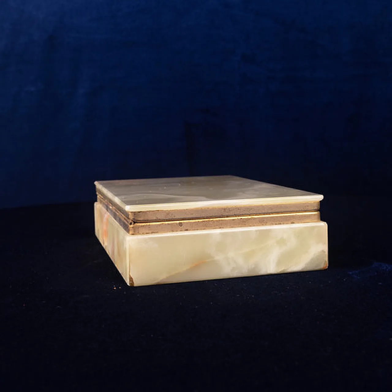 Onyx and brass jewellery box, 1970s 8