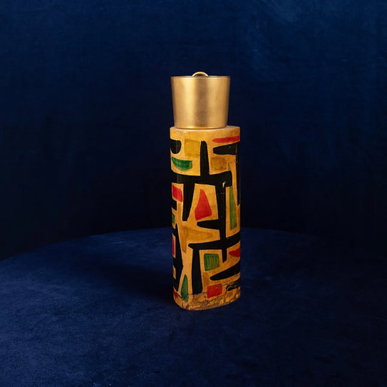 Aldo Tura mod. 796D parchment thermos, 1940s 4