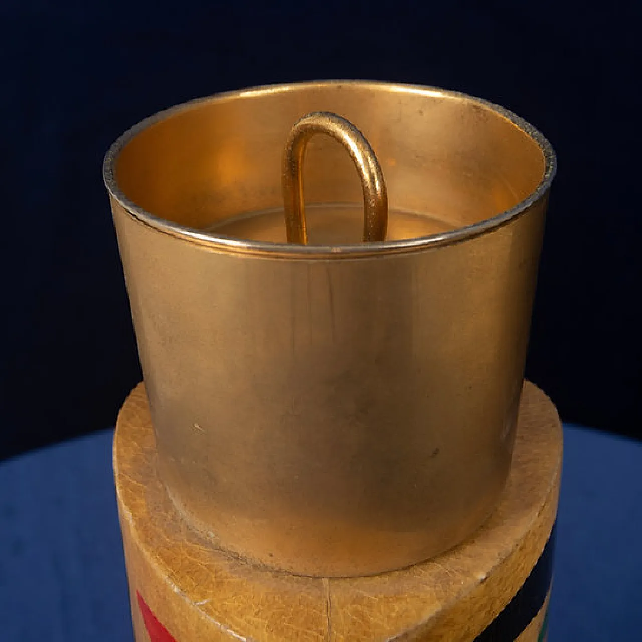 Aldo Tura mod. 796D parchment thermos, 1940s 8