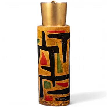 Aldo Tura mod. 796D parchment thermos, 1940s