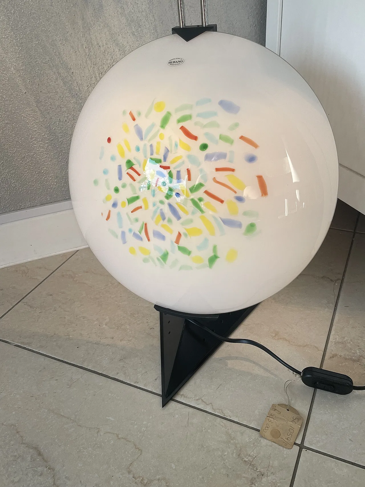 Murano Memphis style table  lamp, 1980s 1